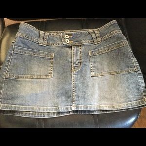 Angels brand Vintage denim stretch mini skirt